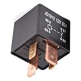 JD1912 Automotive Relay, 12V 80A Heavy Duty, 4 Pin Waterproof Car Relay for Trucks Motorcycles and Vehicles