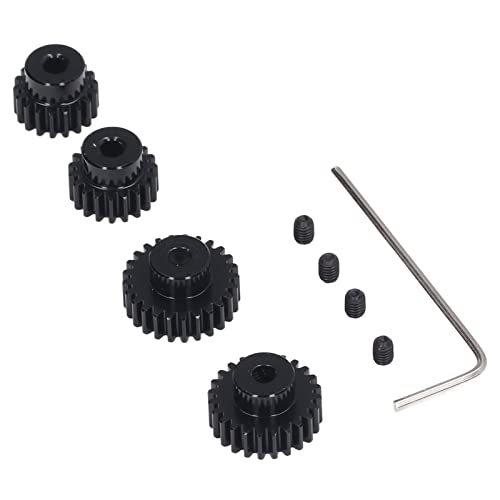 RiToEasysports RC Car Gears, 3.175mm Pinion Gear Set for TT01 TT02 TB02 TA05, Universal 18T 19T 23T 24T Steel, Adult, Car, Game, Play - Image 2