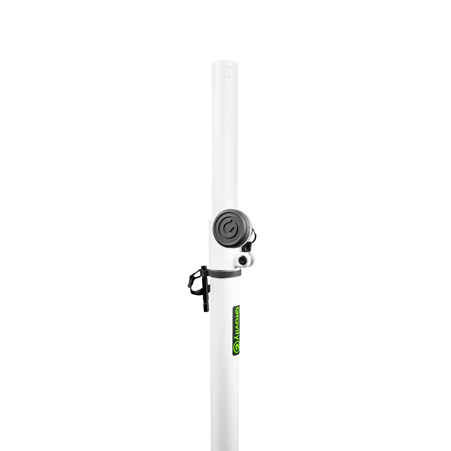 Gravity LS 431 W - Pied d'éclairage avec base carrée en acier et possibilité de montage excentrique