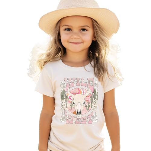 Olive Loves Apple Wild West Shirt for Toddlers and Girls Pink Desert Cowgirl Western Graphic Tee2