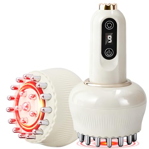 Yuonry Lymphatic Drainage Massager & Anti Cellulite Massage Tool Helps Reduce Stretch Marks & Cellulite for Legs Arms & Belly Body Sculpting Machine with Microcurrent Light Heat & Vibration