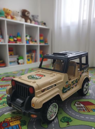 Image of Kids Push & Ride Jeep Toy Car for Toddlers | Off-Road SUV Style Push Car with Smooth Rolling Wheels, Durable Plastic Ride-On Vehicle for Boys & Girls, Indoor & Outdoor Play