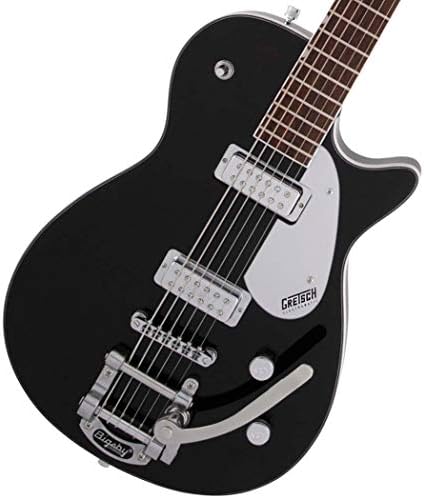 Gretsch G5260T Electromatic Jet Baritone Solid Body 6-String Electric Guitar with Bigsby, 12-Inch Laurel Fingerboard, and Bolt-On Maple Neck (Right-Hand, Black)