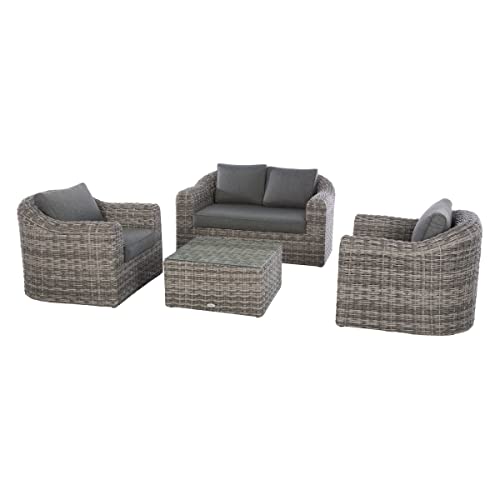 Hespéride Salon de Jardin Mooréa Terre d'ombre