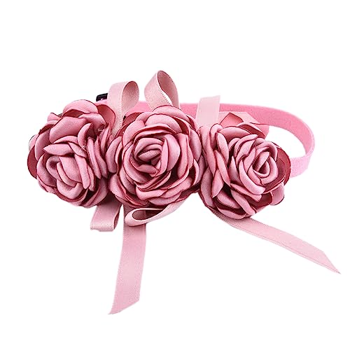 Mineatig Hundehalsband Mit Blume,Hund Hochzeit Halsband,EinstellbareBlumen Haustier Krage,Hochzeit Hundehalsbänder Hundehalsband,Hund Hochzeit Halsband, 45-61cm