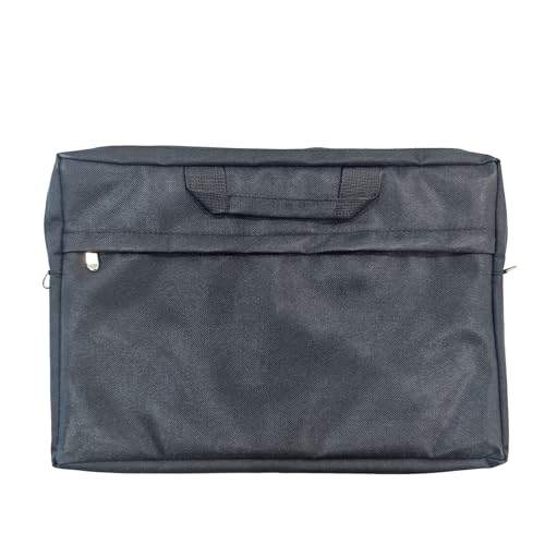BTDD Bolsa de hombro para laptop, bolsa de mensajero con bolsillo con cremallera, bolsa de computadora de 17 pulgadas compatible con MacBook Pro 16, HP, Dell, Lenovo, Asus Notebook, Negro -