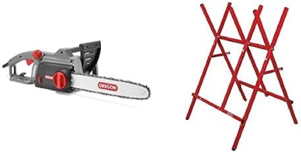 Tronçonneuse filaire 35 cm OREGON CS1200 pour entretenir le jardin et débiter le bois de chauffage