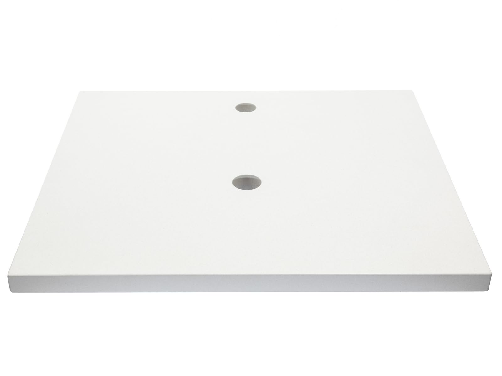 Eden Bath White 25"x22" Terrazzo Vanity Countertop - Pre-Drilled for Vessel Sinks