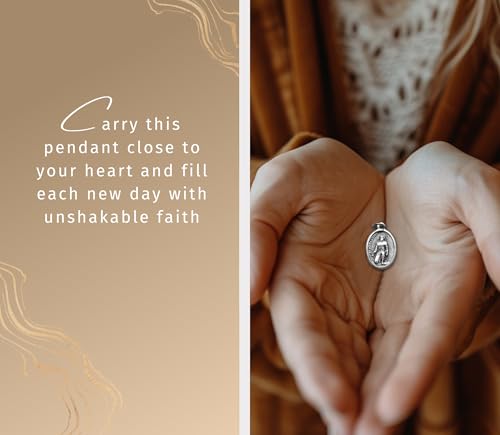 St. Peregrine Medal - Peregrine Medal for Women & Men on 18 Inch Chain, Prayer Card & Necklace - Patron Saint of Cancer Patients Set3