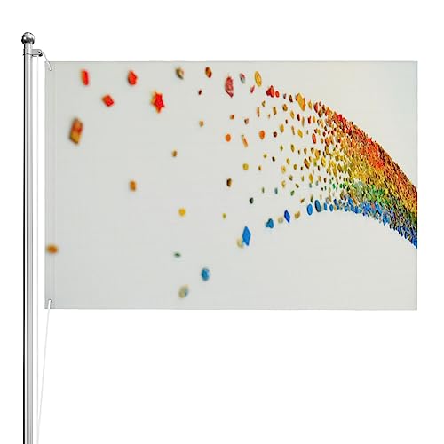 Drapeau arc-en-ciel double face anti-décoloration pour jardin et salon