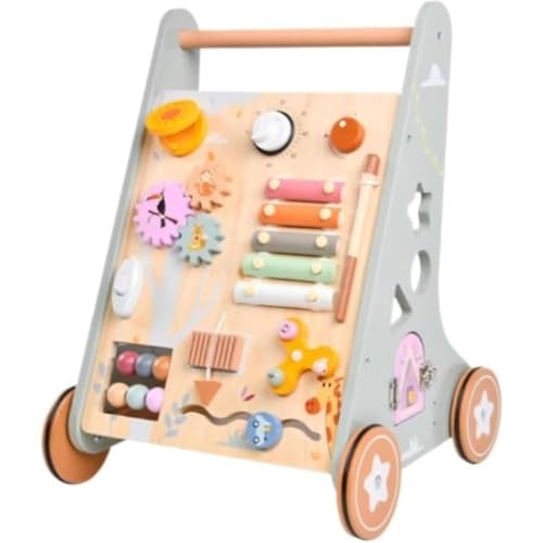 TAYOA エデュテ アイムトイ ベビーファーストウォーカー 手押し車 カタカタ 木のおもちゃ 知育玩具 赤ちゃん 1歳 誕生日プレゼント 男の子 女の子