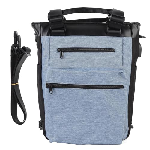 Wangcmcol Mochila De Viaje para Mujeres Y Hombres, Mochila Informal con Puerto para Auriculares, Mochila para Computadora Portátil con Puerto De Carga USB, Bolso De Hombro para La (Azul)