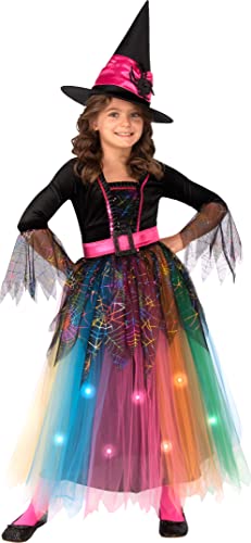 Disfraz Spider Witch con luces para niñas Talla M
