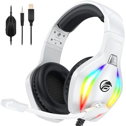 Fachixy FC100 RGB Gaming Headset with Mic Cover