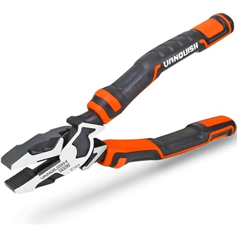 Vanquish 8 Inch High-Leverage Linemans Pliers Cover