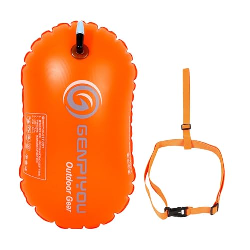 Flotador de seguridad – de entrenamiento de natación | de seguridad para nadar | de natación en aguas abiertas de natación altamente visible y burbuja de natación visible para
