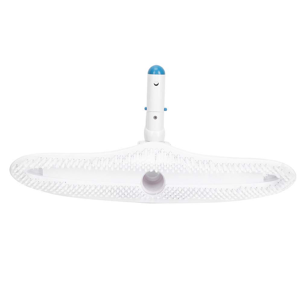 Zdejmowana szczotka do basenu, regulowany kąt, szczotka do czyszczenia basenu o doskonałej zdolności czyszczenia do pielęgnacji basenu, nylon polietylenowy, 45 cm, 17 cali, 653 g