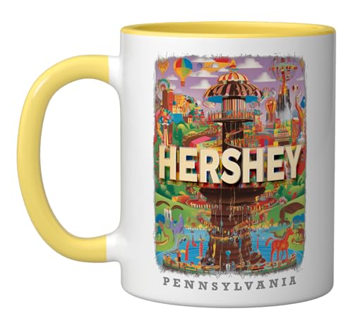 Taza cerámica Hershey Pennsylvania Chocolate Dreams 11 oz miniatura 1