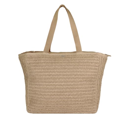 Image of Roxy Women's Beach Tote Bag | Travel | Vacation | Straw | Lightweight | Breathable, Spotless Sunnies - Natural