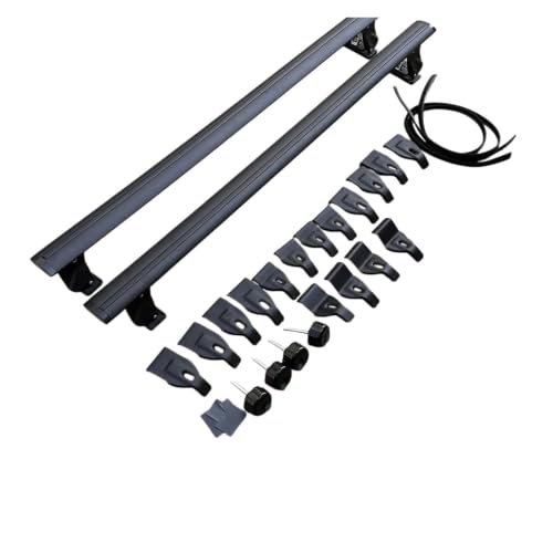 Barras transversales portaequipajes de aleación de aluminio negro de 1.2 metros para techo de SUV