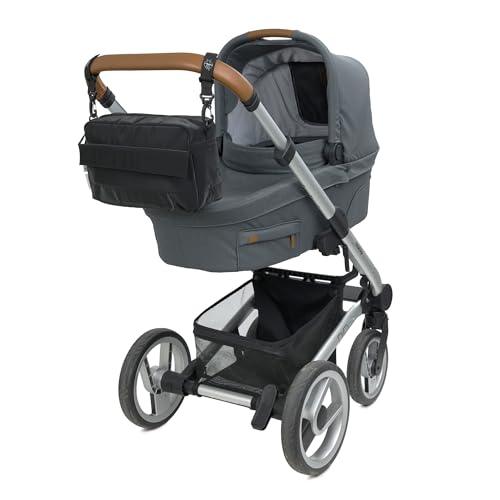 LÄSSIG Kinderwagentasche Buggy Organizer mit Befestigung Black – Ansicht 4