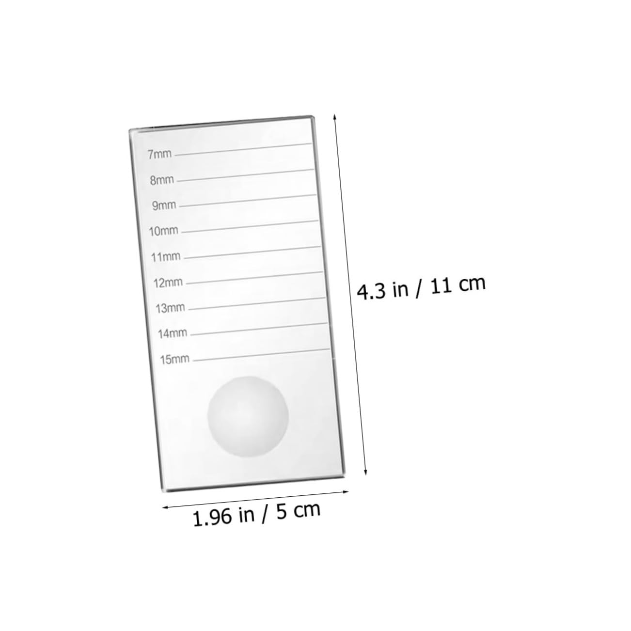 SOESFOUFU Eyelash Extension Platform Lash Glass Board 2-in-1 Manicure Glass Table for Easy Application