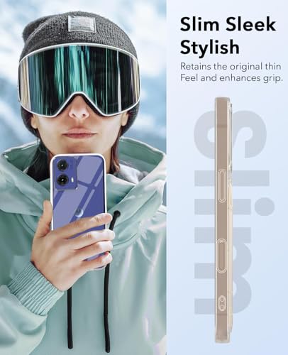 Image of Jkobi Lifetime Anti-Yellow Clear Back Cover Case for Motorola Moto G85 5G (Sleek Hard Crystal | Shockproof and Camera Protection)