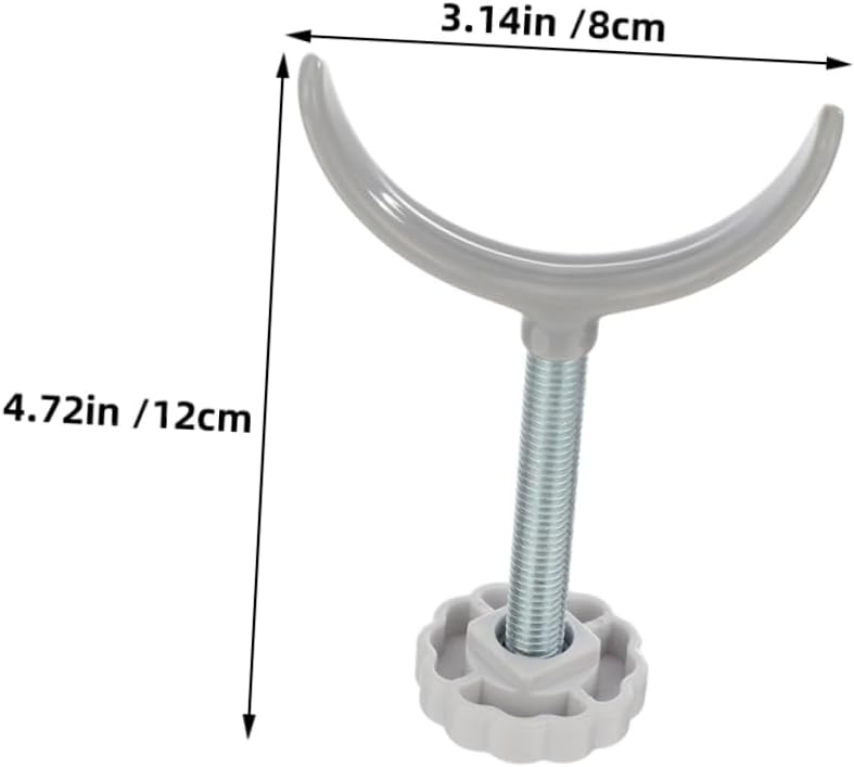 2 Pcs U Shaped Guardrail Holder Fixator for Safety Durable Stair Gate Adapter Easy Installation Monitoring Prevents Falls