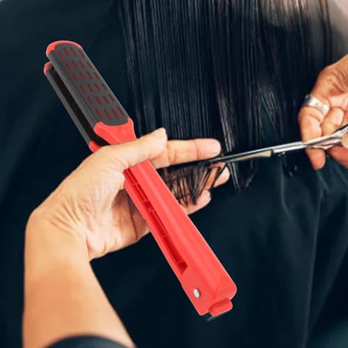 Cepillo alisador para cabello color rojo miniatura 4