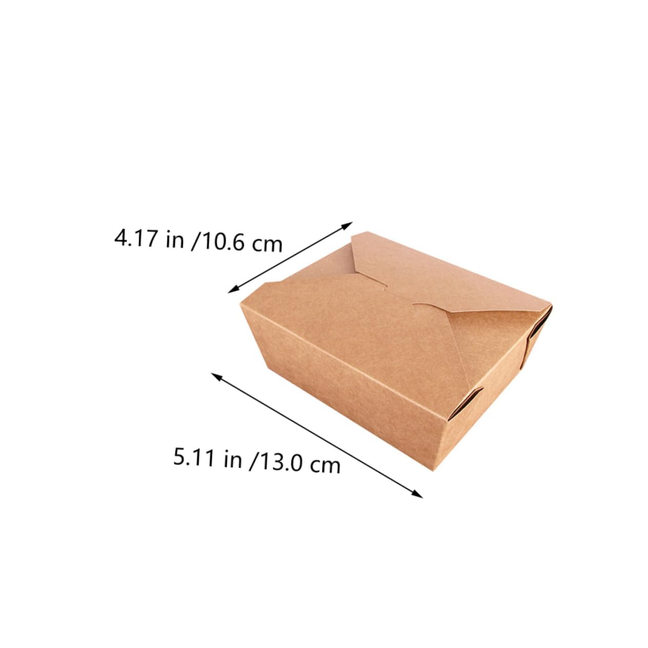 NAMOARLY 30pcs Kraft Paper Lunch Boxes for Food Storage Portable for Office School
