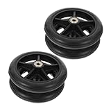 MOTHNUR 4 STÜCKE Teiliges Ersatz vorderräder für Rollstühle und Gehhilfen Rutschfeste Gummiräder Langlebige Schwere Kompatibel für Komfortable Mobilität und Einfache Wartung