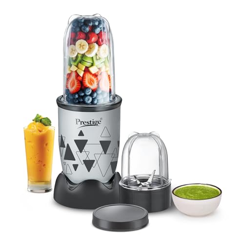 Prestige Iris Nutri-Mix 350W Mixer Grinder with 2 Multipurpose Jars|Compact Design|Dual Safety Inter-Lock System|Extra Lids for Storage|Back & Grey (B0D45B9TB9) Amazon Price History, Amazon Price Tracker