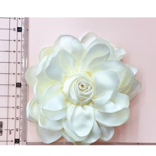 Image of Rose Brooch and Pin for Women Elegant Delicate Flower Pin Shawl Clip Duck Beak Clip for Women's Dress Banquet Party Jewelry Gift