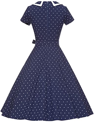 GownTown Womens Dresses 1950s Vintage Swing Stretchy Dresses with Pockets2