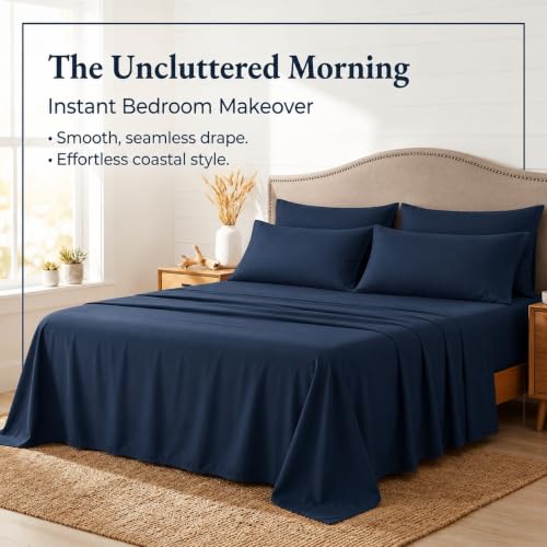 Image of Chaps King Size Sheet & Pillowcase Sets- 6 Piece, Deep Pocket, Wrinkle Free