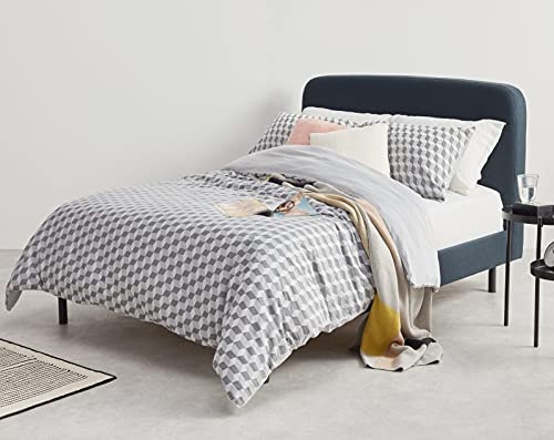 Merine Small Double Bed, Aegean Blue Queen Size 160x200 Without Mattress