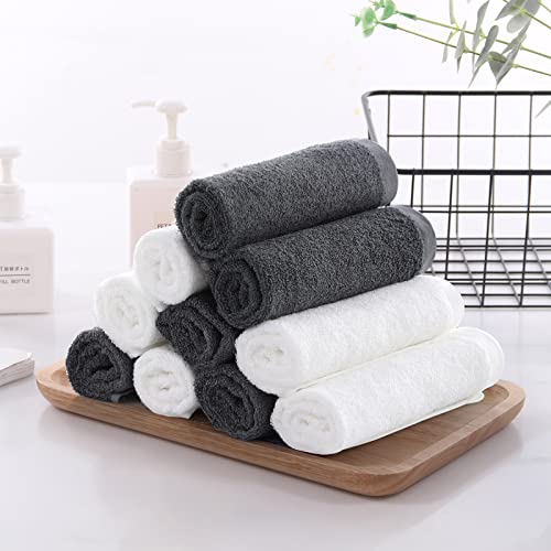 Jeffsun Bamboo Wash Cloths For Washing Face And Body, Silky Soft Bath Washcloths, Super Gentle & Skin Friendly Face Towels For Sensitive Skin, Baby Skin (13 X 13 Inch - Pack Of 12) #TOP4