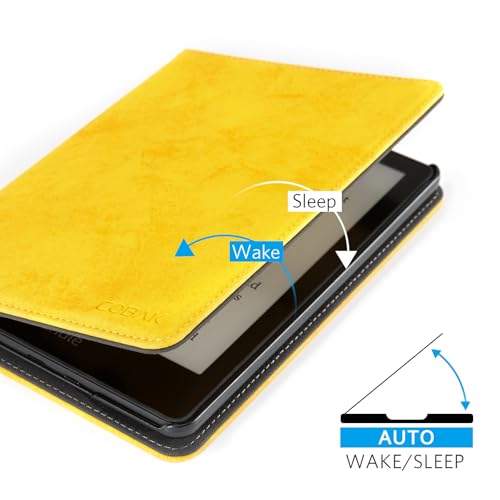 Image of CoBak Case with Stand for Ebook Readers - Durable PU Leather Cover with Auto Sleep Wake, Card Slot, Hand Strap Feature Kindle Paperwhite case