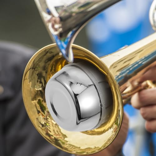 Veemoon BsflüGelhorn DäMpfer Kunststoff, Posaunen DäMpfersilber Generic Alto Posaune DäMpfer ZubehöR Posauneninstrumente - Ideales ZubehöR – 13.2x8x8cm ABS