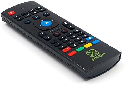 Air Remote Mouse, Strqua MX3 2.4G Wireless Fly Mouse with Mini Keyboard, Infrared Remote Control with 3-Gyro and 3-Gsensor for Google Android TV/Box, Windows, MAC OS, IPTV, HTPC, PS3, Chrome Box