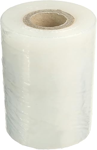 Bettomshin 2 rollos de película elástica de plástico transparente para mudanza y embalaje, 3.9 in x 656.2 ft, 2 rollos de película elástica