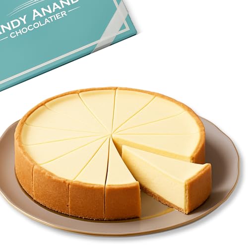 Andy Anand Chocolatier Sugar Free New York Cheesecake - Unique Flavor, Amazingly Delicious & Diabetic Friendly 9' low Carb Cake With No Preservatives, Perfect For Guilt Free Indulgence (2 lb)