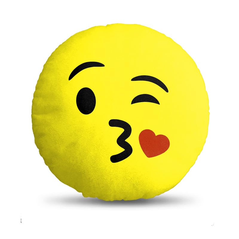 DreamVio Velvet Soft Plush Smiley Cushion Emoji Pillow Gift for Friends, Boyfriend, Girlfriend, BFF Gifts, 30 X 30 Cm - Set of 1, Yellow Design1 (B0D6389ZMF) Amazon Price History, Amazon Price Tracker