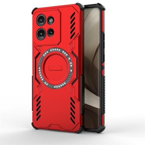 SHYXGLON Case For Motorola Moto Edge 50 Liquid Silicone Bumper, Motorola Edge 50 Case Rubber Soft TPU Ultra Thin Flexible Rugged Armor Shockproof Anti-Slip Cover for Moto Edge 50 (Red#)