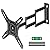ELIVED Long Arm TV Wall Mount for Most 14-42 Inch tvs & Monitors, 21.7 Inch Long Extension TV Mount Swivel and Tilt, Full Motion Wall Mount Bracket Fit Max VESA 200x200mm, Holds up to 44 lbs.