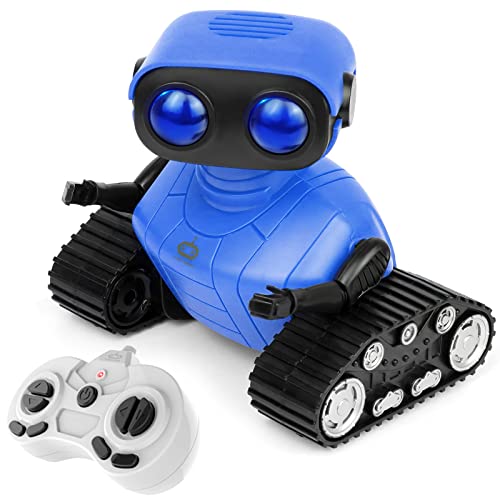 Bompow Remote Control Robot Toys, 2.4Ghz Rc Robots For Kids With Flexible Head & Arms, Dance Moves, Music And Led Eyes, Birthday Gifts For Children Boys Girls (Blue) #TOP25