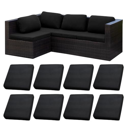 Image of 12 Pcs Outdoor Cushion Covers, Patio Sofa Cushion Covers Replacement