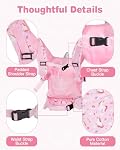 Lictin Baby Doll Carrier, Front and Back Doll Accessories Carrier for Little Girls, with Adjustable Straps for Stuffed Animal Reborn Baby Doll