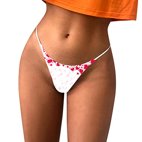 ZTFYKLIN Cuecas Mulher Algodão Tangas para Mujer, Calzoncillos Sexys, Cómodos, De Bajo, Suaves, con Tiras (Watermelon Red, L) Bragas Mujer Sexy Ropa Interior Roupa Princesa Algodon Altas Bikini