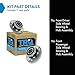 TRQ Front Left and Right Wheel Bearing and Hub Assembly Set 2 Piece Compatible with 2001-2005 BMW 325i 2001-2005 330i 2001-2005 325Ci 2001-2005 330Ci 2003-2009 Z4 1996-2002 Z3 1996-2000 328i